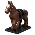 Military War Horse (Brown) Custom Minifigure - Minifigure Bricks