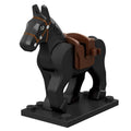 Military War Horse (Black) Custom Minifigure - Minifigure Bricks