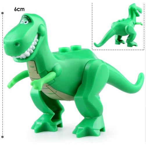 Rex from Toy Story Custom Large Minifigure - Minifigure Bricks