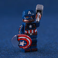 Captain America Damaged Custom Marvel Superhero Minifigure - Minifigure Bricks