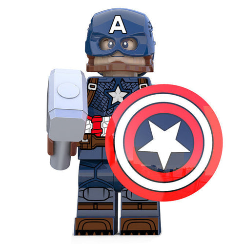 Captain America (Endgame) Custom Marvel Superhero Minifigure - Minifigure Bricks