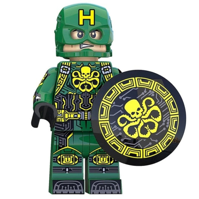 Militant (Captain America Hydra) Custom Marvel Superhero Minifigure - Minifigure Bricks