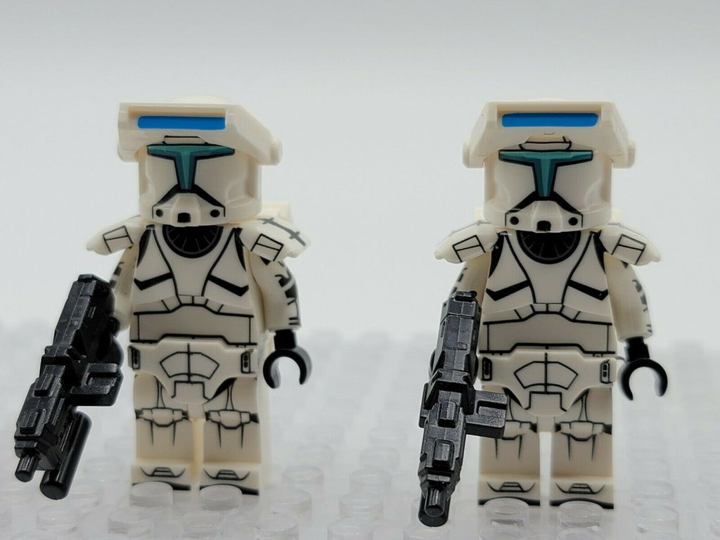 10 x White Squad Clone Commando custom Star Wars Minifigure