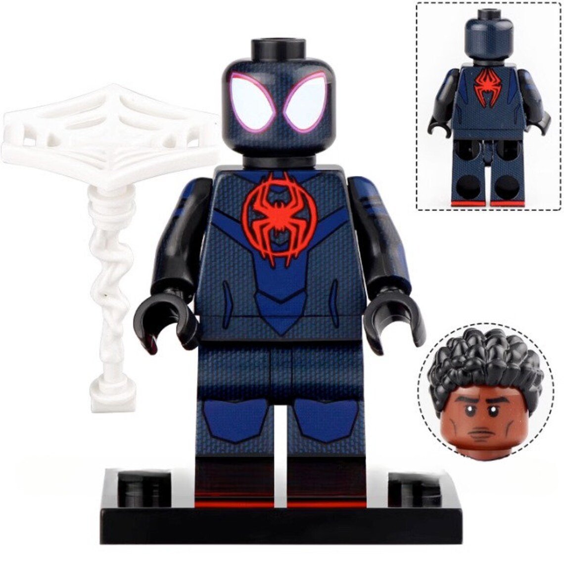 Miles Morales Spider-Man Custom Marvel Superhero Minifigure - Minifigure Bricks
