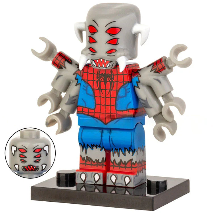 Spider-Man Mutant Spider Custom Marvel Superhero Minifigure - Minifigure Bricks