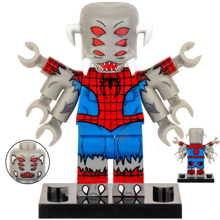 Spider-Man Mutant Spider Custom Marvel Superhero Minifigure - Minifigure Bricks