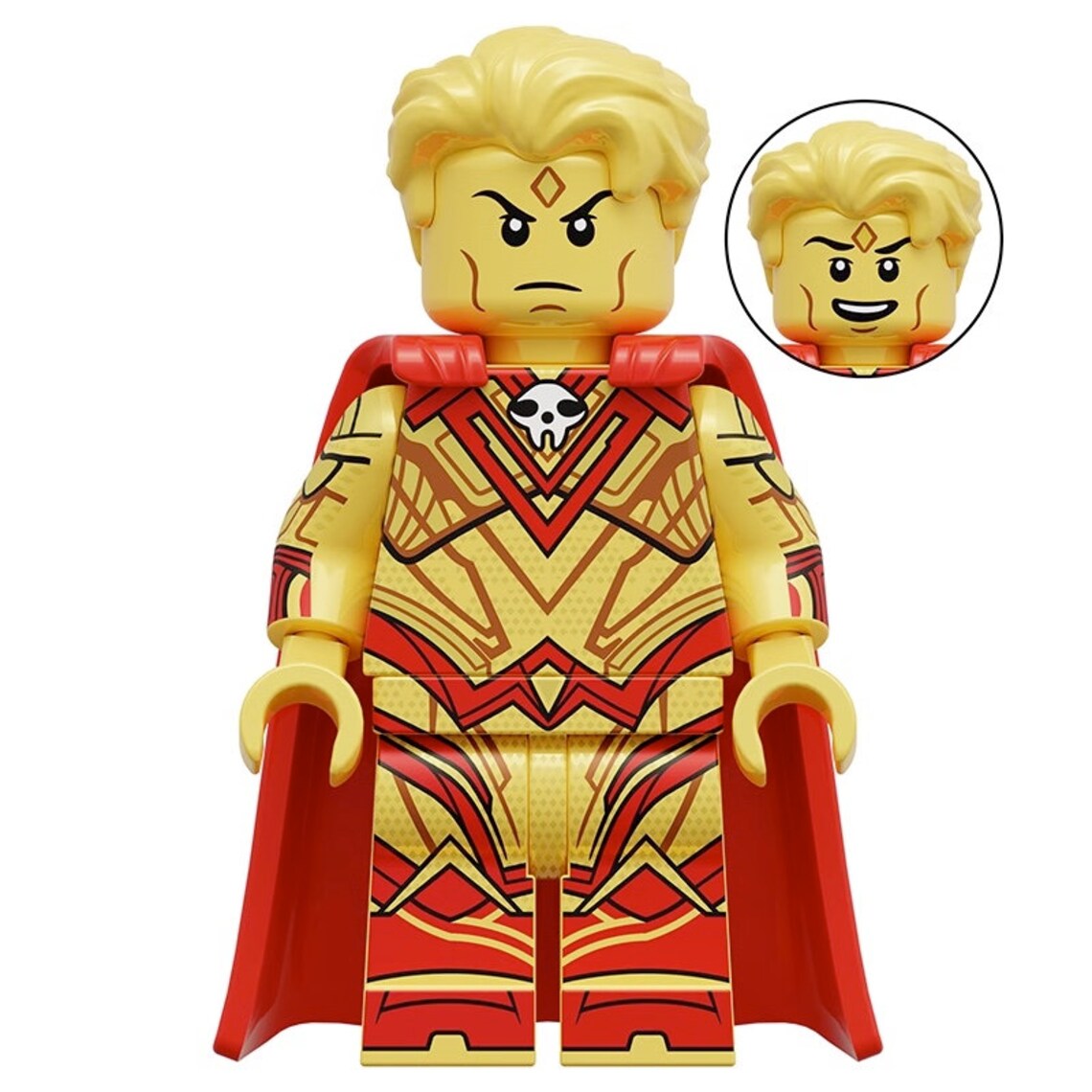 Adam Warlock Custom Marvel Superhero Minifigure Guardians of the Galaxy - Minifigure Bricks