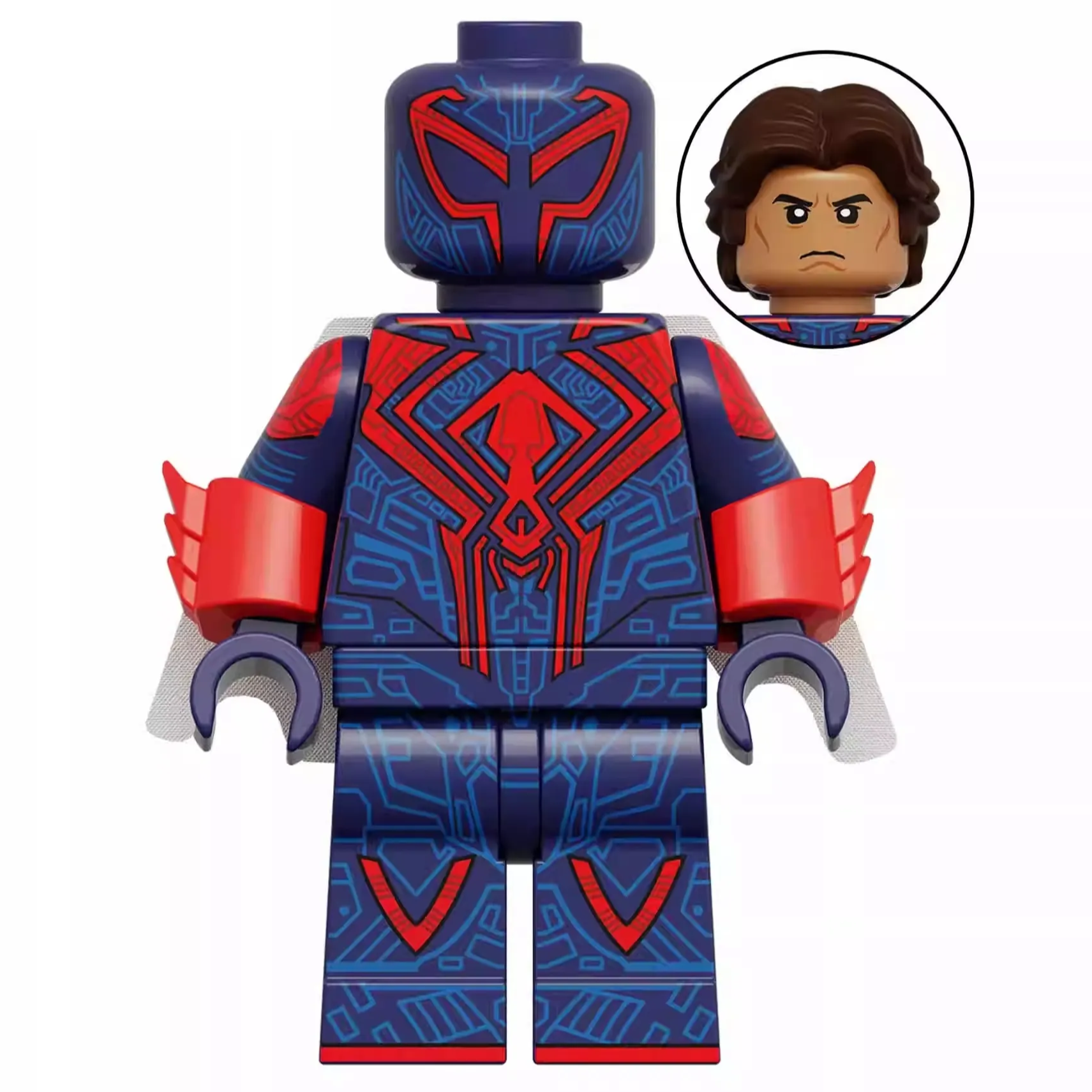 Spider-Man 2099 Custom Marvel Superhero Minifigure - Minifigure Bricks