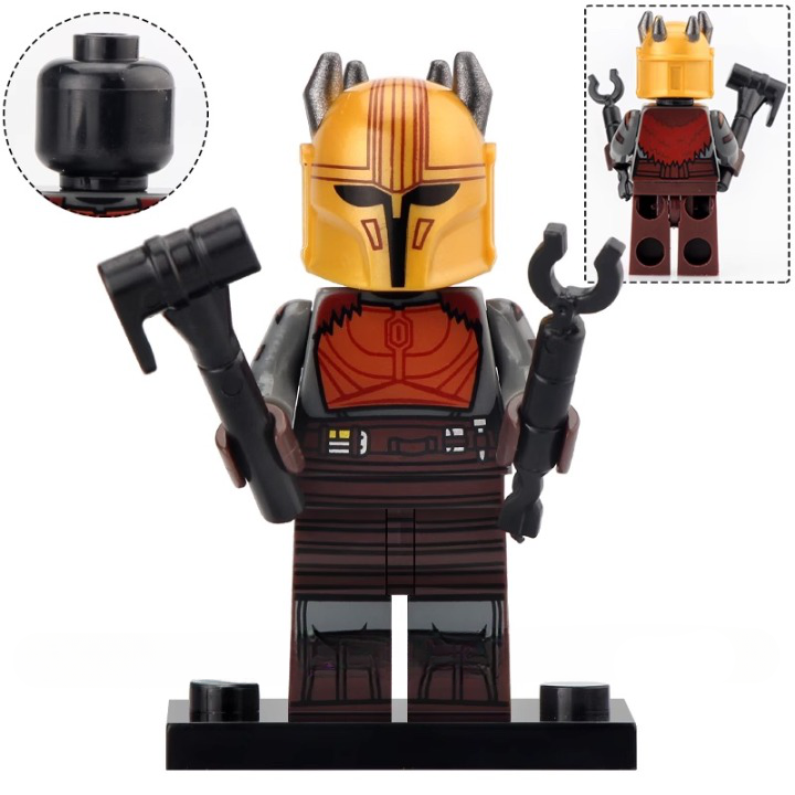 The Armorer Mandalorian Blacksmith Custom Star Wars Minifigure - Minifigure Bricks