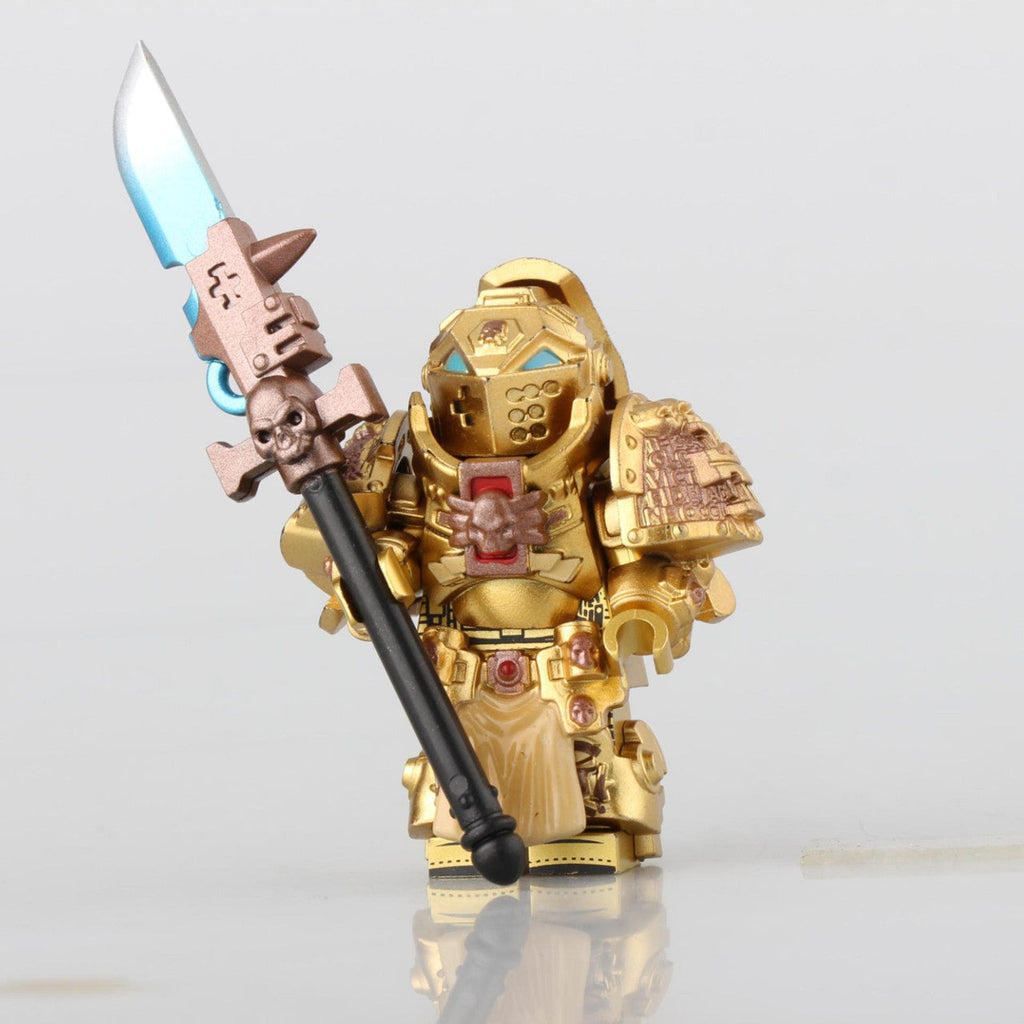 Gold Knights Space Marine Warhammer 40K Minifigure - Minifigure Bricks
