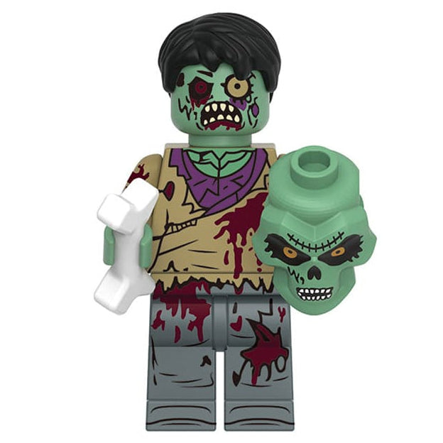 Halloween Zombie Custom Horror Minifigure - Minifigure Bricks