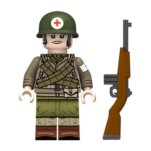 Carbine World War II U.S. Army Rangers Custom Minifigure - Minifigure Bricks