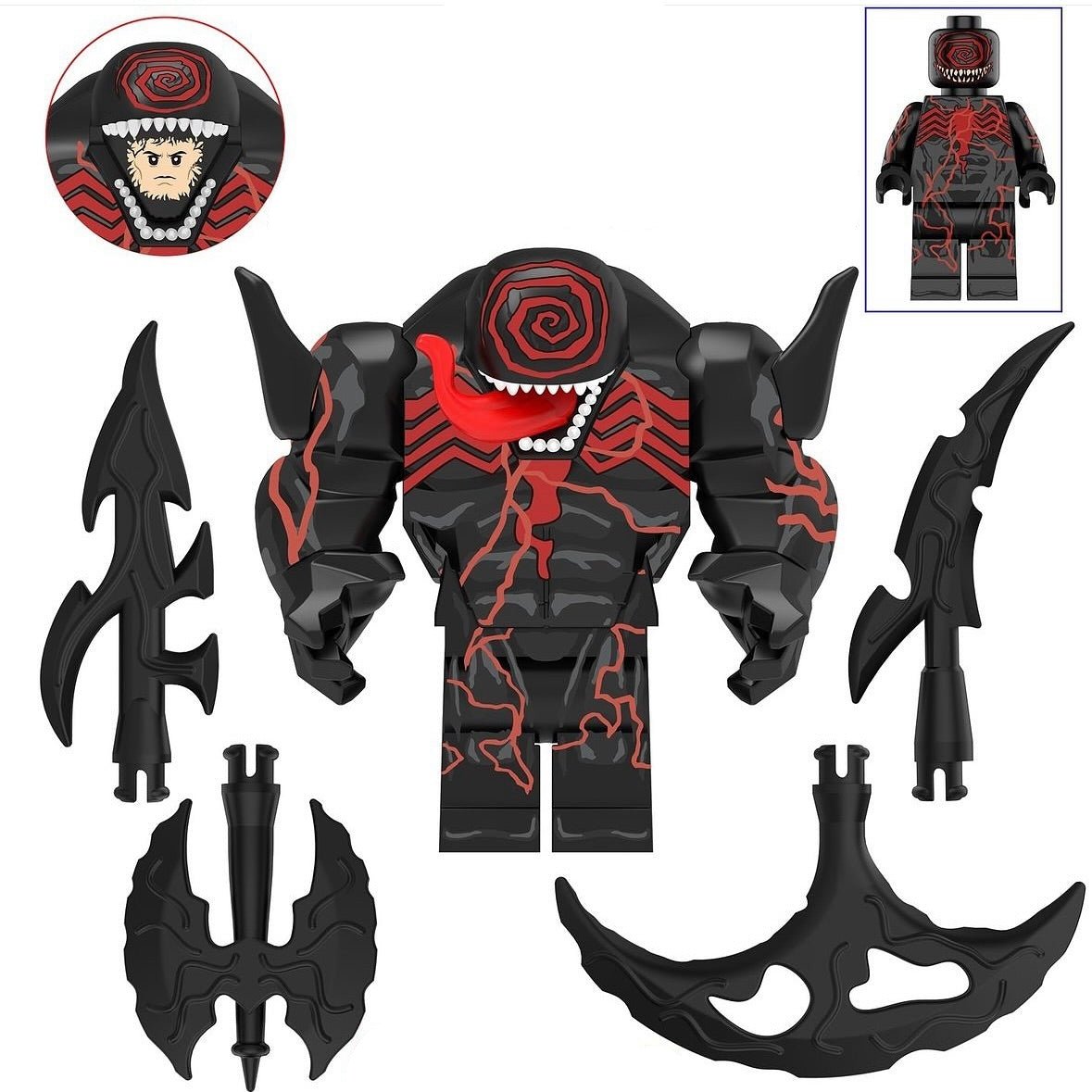 Ancient Venom Custom Marvel Superhero Minifigure - Minifigure Bricks