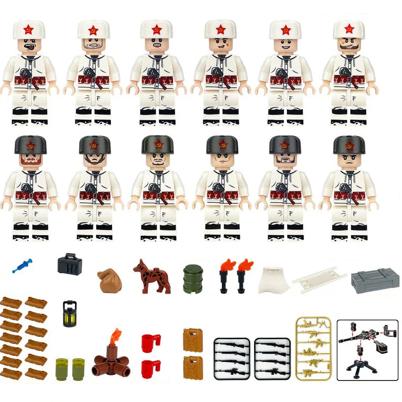 Soviet Field Unit Minifigures Bundle Set