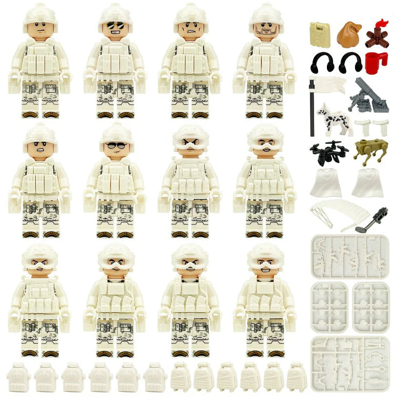 Snow Leopard Special Forces Custom Bundle Set Figure