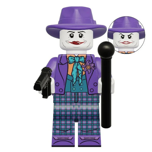 The Joker (Tim Burton) Custom DC Comics Supervillain Minifigure - Minifigure Bricks