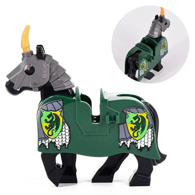 Medieval Armored Warhorse Custom Minifigure