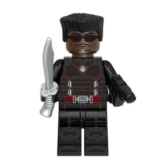 Blade (Wesley Snipes) Custom Marvel Superhero Minifigure - Minifigure Bricks