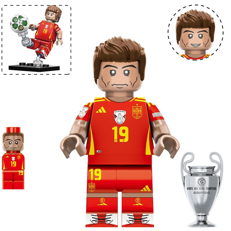 Lamine Yamal (Spain) Custom Football Player Minifigure - Minifigure Bricks