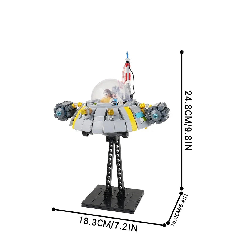 Rick and Morty Space Cruiser Custom MOC - Minifigure Bricks