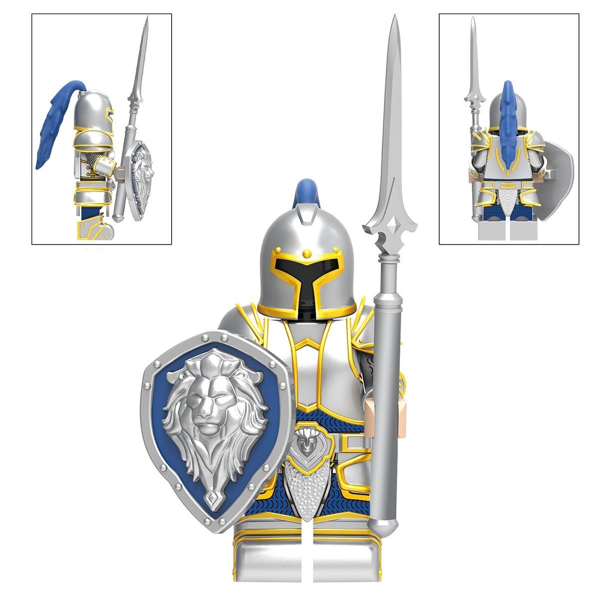 Stormwind City Gaurd Custom World of Warcraft Minifigure - Minifigure Bricks