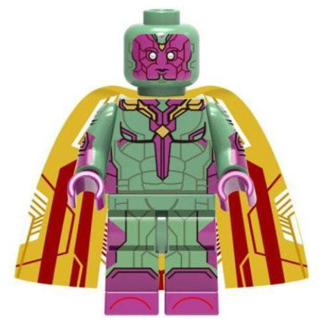Vision Custom Marvel Superhero Minifigure - Minifigure Bricks