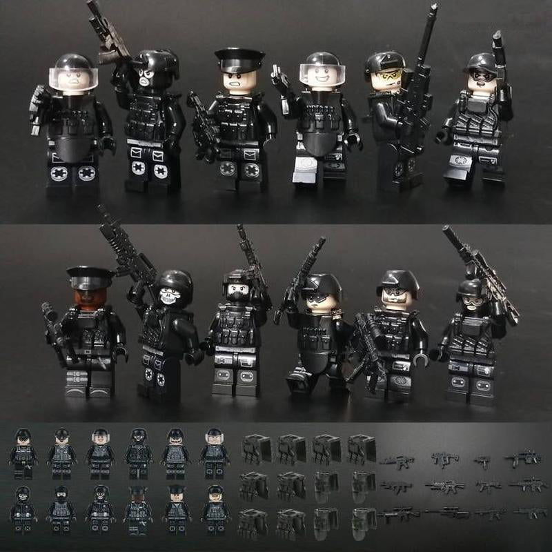 SWAT Police Unit Minifigure Bundle Set