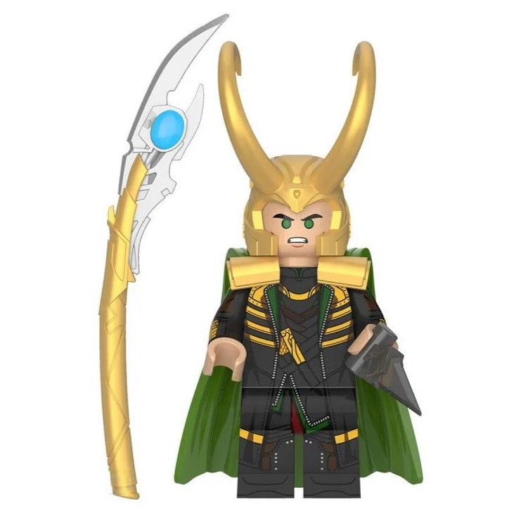 Loki (Avengers) Custom Marvel Superhero Minifigure - Minifigure Bricks