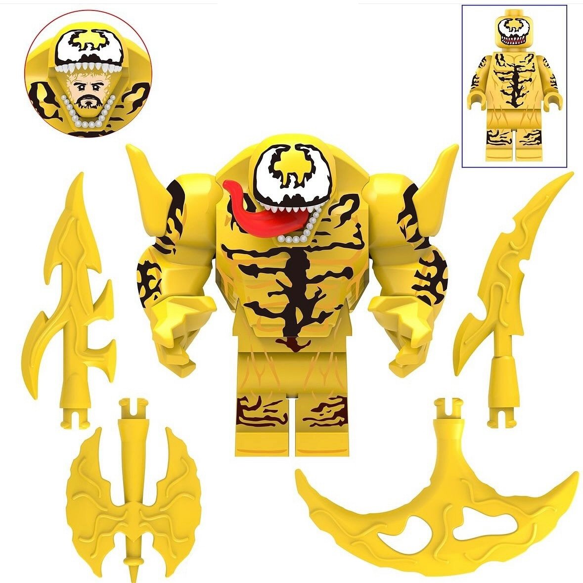 Phage Venom Custom Marvel Superhero Minifigure - Minifigure Bricks