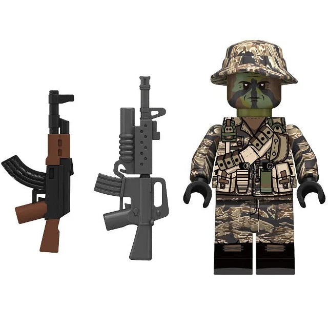 Vietnam Grunt From Vietnamese infantry Custom Minifigure - Minifigure Bricks
