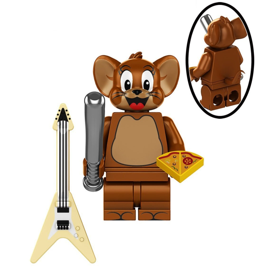 Jerry from Tom & Jerry Custom Minifigure - Minifigure Bricks