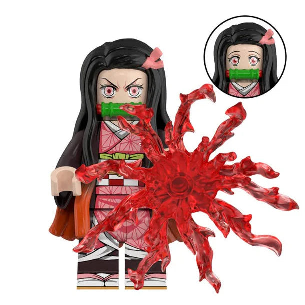 Nezuko Kamado From Demon Slayer Custom Anime Minifigure - Minifigure Bricks