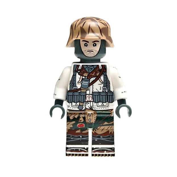 Rifleman From German military snow Soldier Custom Minifigure