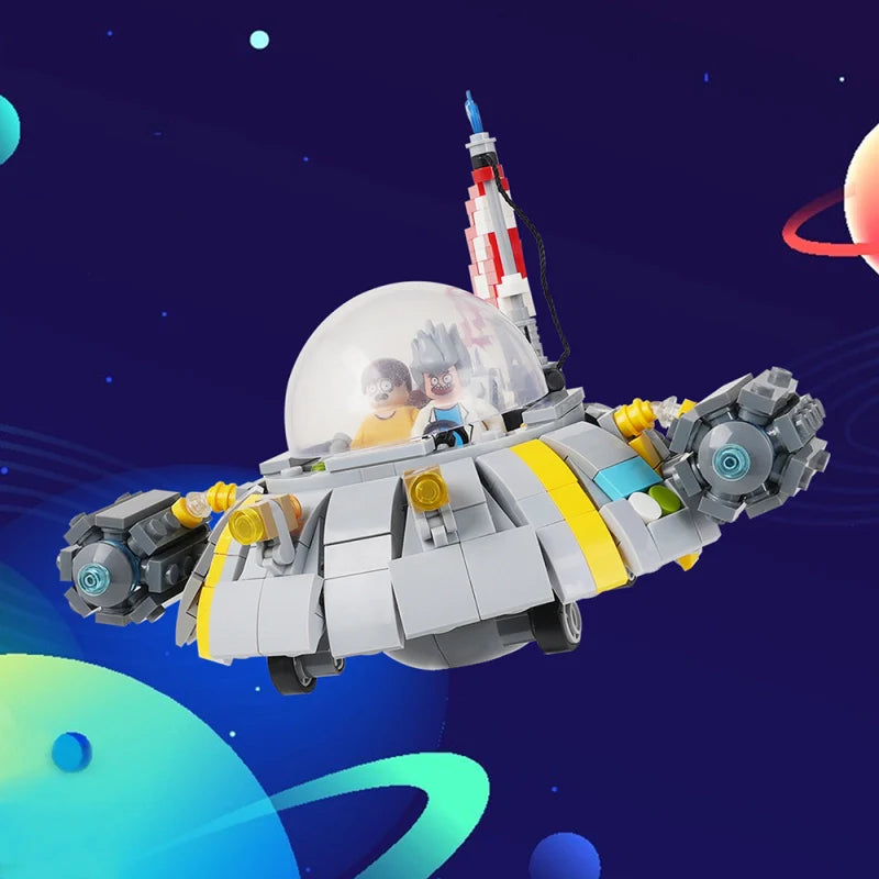 Rick and Morty Space Cruiser Custom MOC - Minifigure Bricks