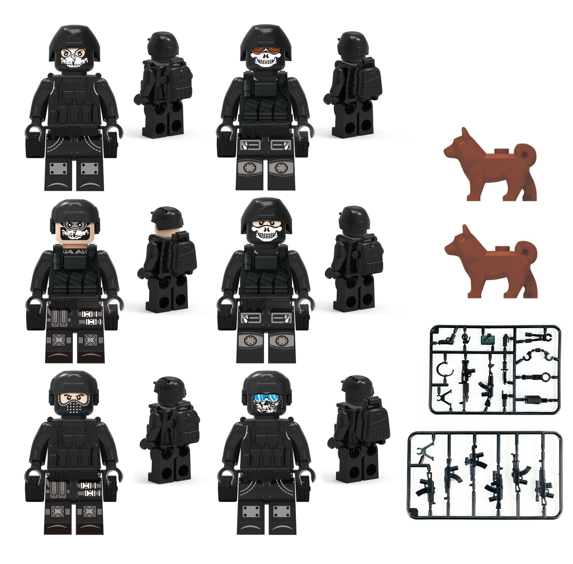 Ghost Special Team Special Forces Minifigure Bundle Set - Minifigure Bricks