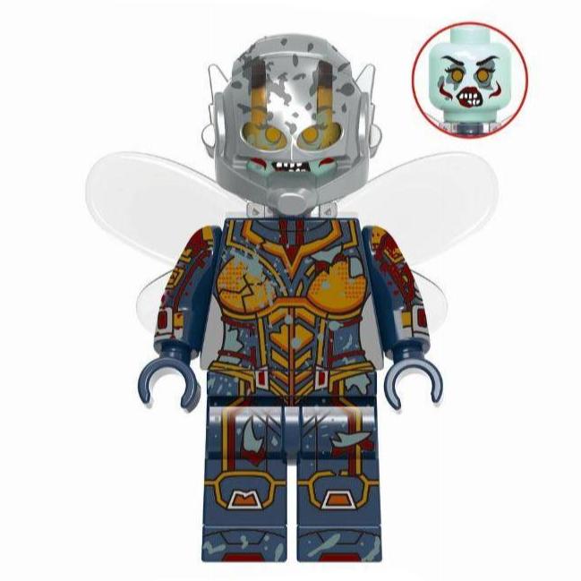 Zombie Wasp Custom Marvel Superhero Horror Minifigure - Minifigure Bricks