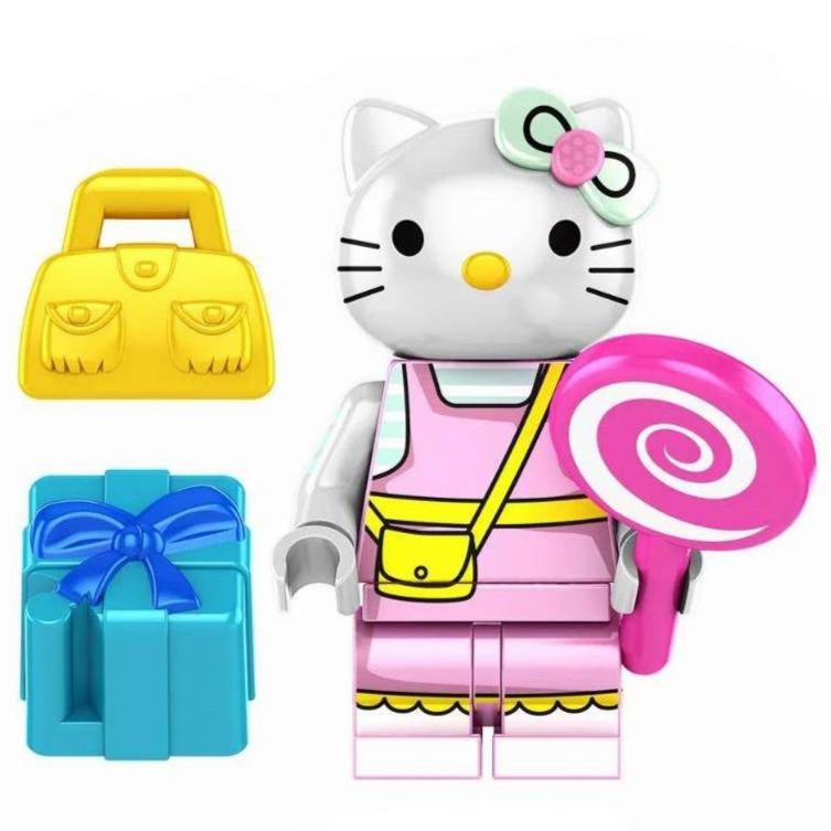 Hello Kitty Custom Minifigure - Minifigure Bricks