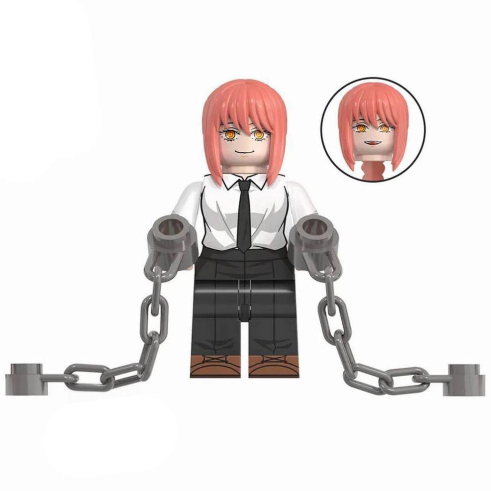 Makima from Chainsaw Man Custom Anime Minifigure - Minifigure Bricks