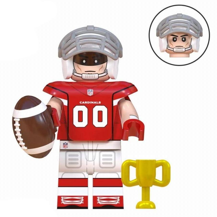 Arizona Cardinals American Football Player Minifigure - Minifigure Bricks
