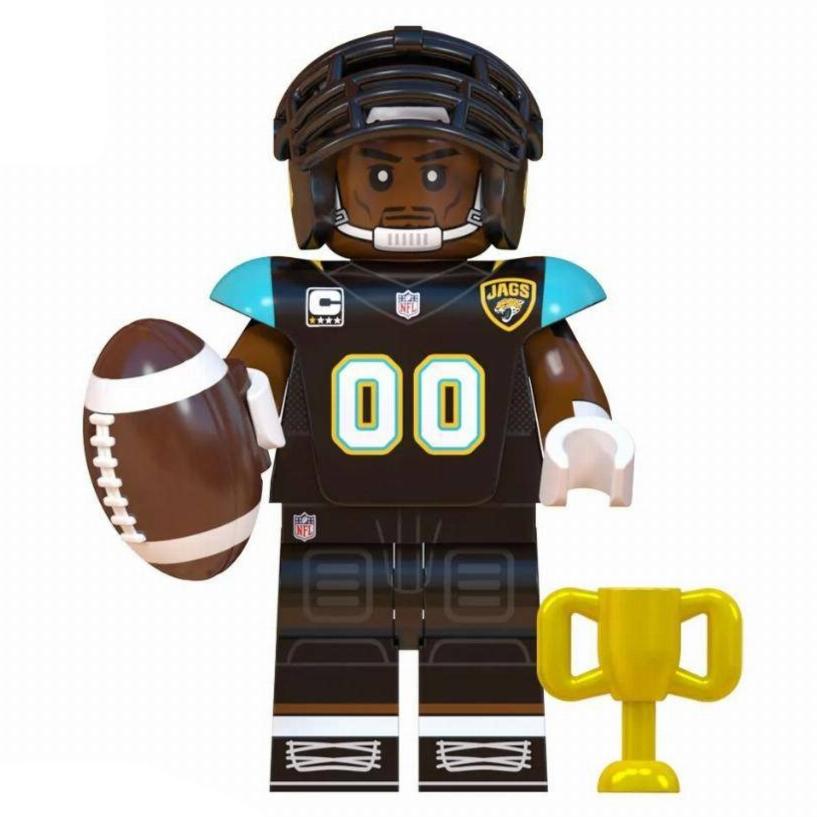 Jacksonville Jaguars American Football Player Minifigure - Minifigure Bricks