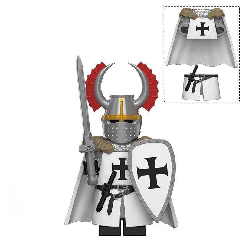 Teutonic Knight Custom Crusader Minifigure - Minifigure Bricks