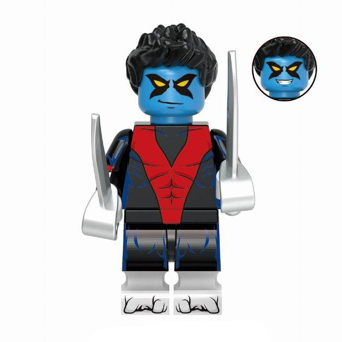 Nightcrawler (X-Men) Custom Marvel Superhero Minifigure - Minifigure Bricks