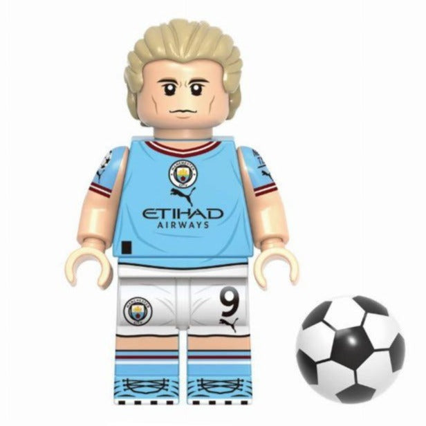 Erling Haaland Custom Football Player Minifigure - Minifigure Bricks