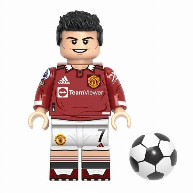 Cristiano Ronaldo (Man Utd) Custom Football Player Minifigure - Minifigure Bricks