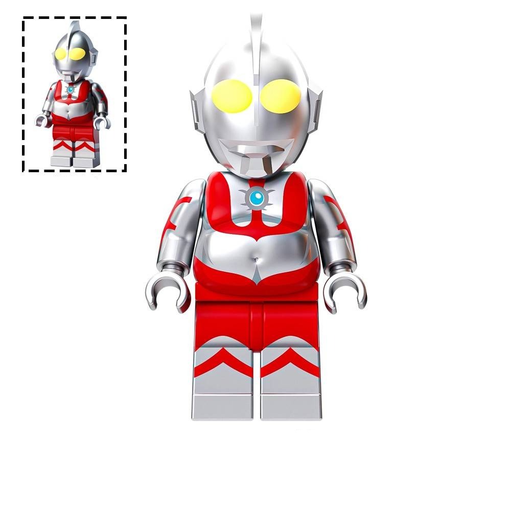 Fat Ultraman Custom Japanese Tokusatsu Icon Minifigure