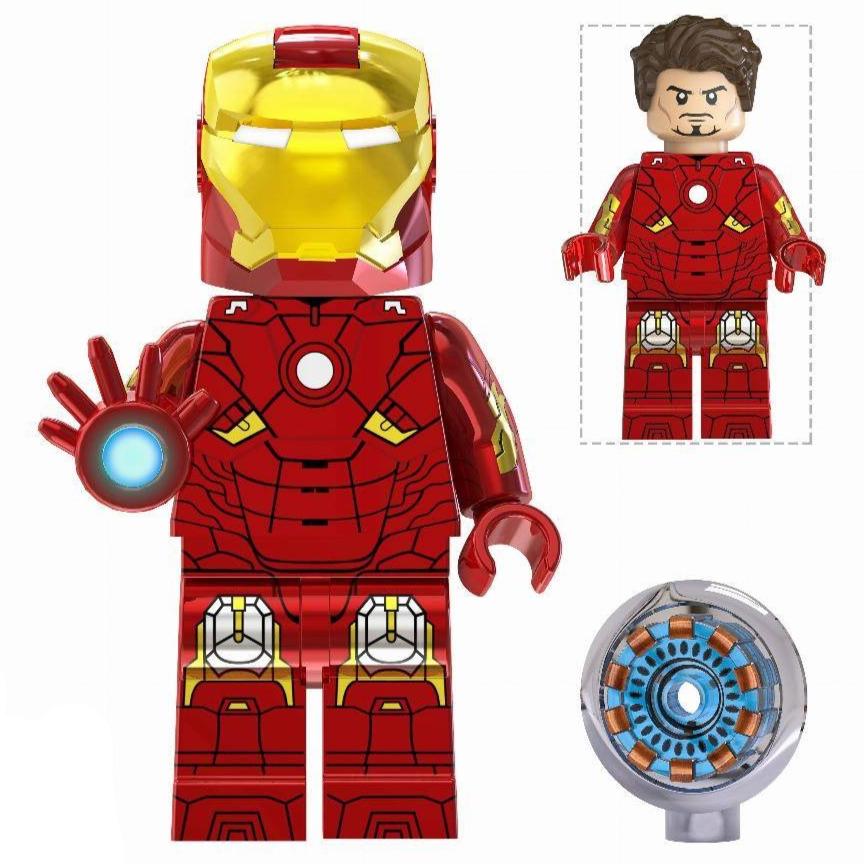 Iron Man Mark 7 Custom Marvel Superhero Minifigure - Minifigure Bricks