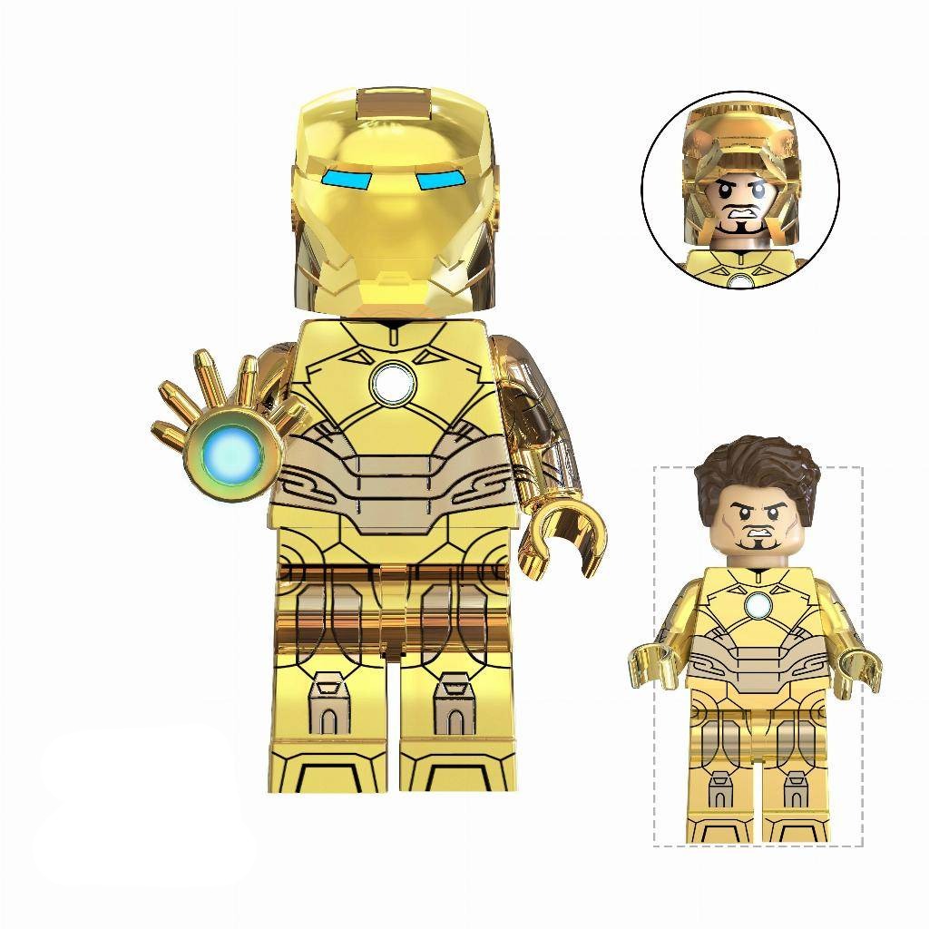 Iron Man Mark 21 (Midas) Custom Marvel Superhero Minifigure - Minifigure Bricks