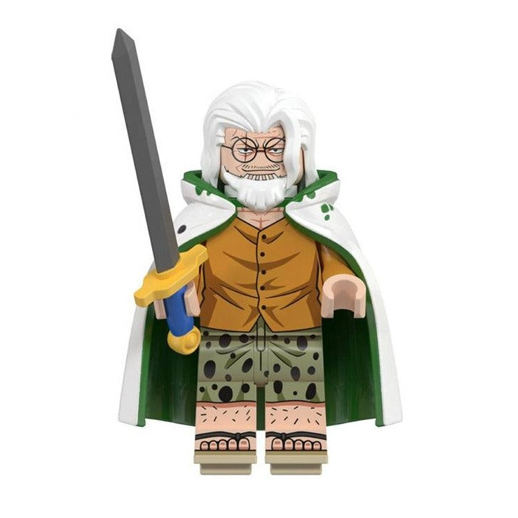 Silvers Rayleigh Custom One Piece Anime Minifigure - Minifigure Bricks
