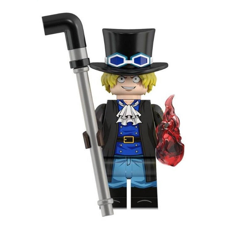 Sabo Custom One Piece Anime Minifigure - Minifigure Bricks