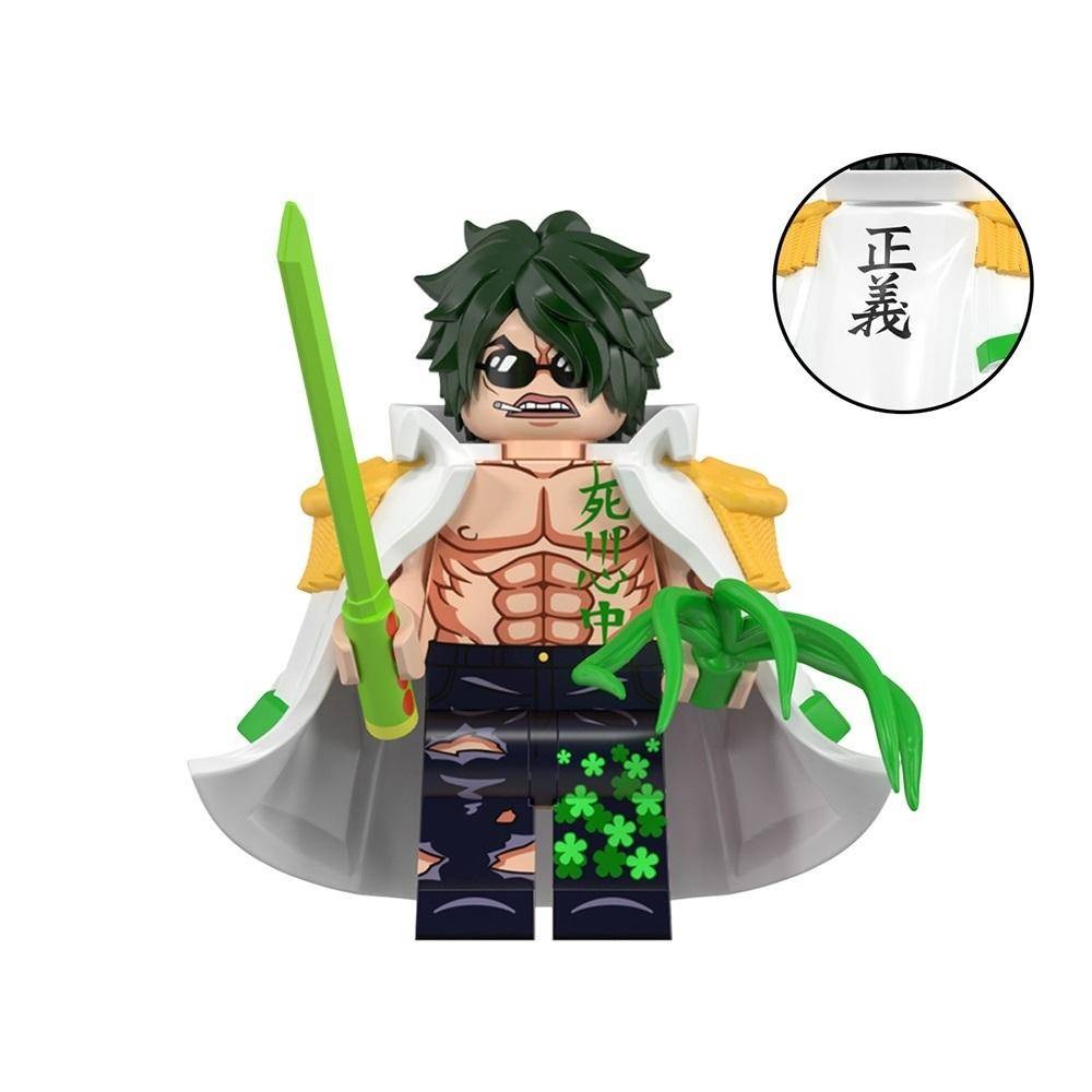 Aramaki Custom One Piece Anime Minifigure - Minifigure Bricks